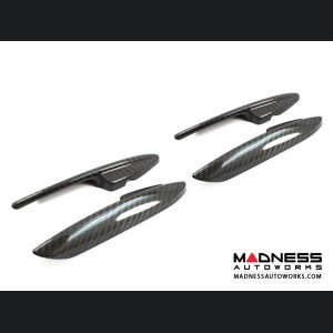 Alfa Romeo Stelvio Interior Door Handle Trim Set - Carbon Fiber